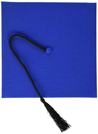 Unisex-Adult's Graduation Cap - Blue - SKU:78-4690BL - UPC:057543846909 - Party Expo