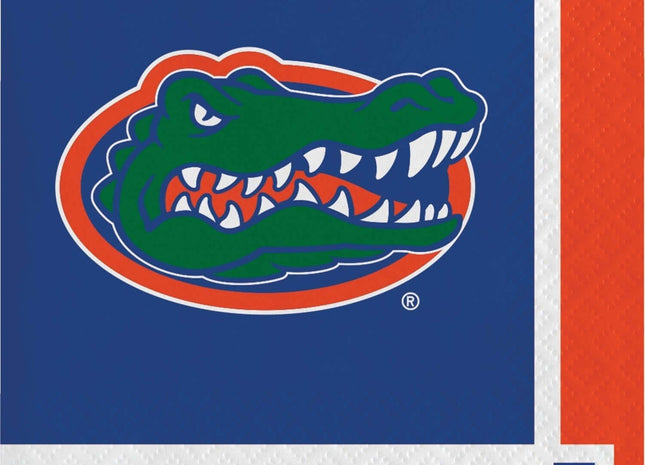 University of Florida Gators Beverage Napkins (20ct) - SKU:659698 - UPC:039938118433 - Party Expo