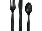 Value Black Velvet Assorted Cutlery - SKU:317357- - UPC:039938327743 - Party Expo