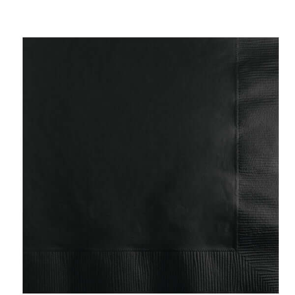 Value Black Velvet Beverage Napkins - SKU:573260- - UPC:092352208739 - Party Expo