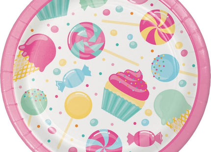 Value Candy Bouq 7" Plate - SKU:324829- - UPC:039938419424 - Party Expo