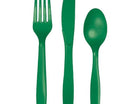 Value Emerald Green Assorted Cutlery - SKU:317354- - UPC:039938327712 - Party Expo