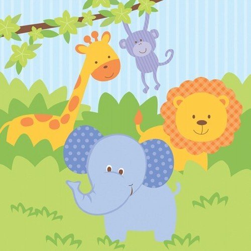 Value Forest Friends Lunch Napkins - SKU:665027- - UPC:039938122720 - Party Expo