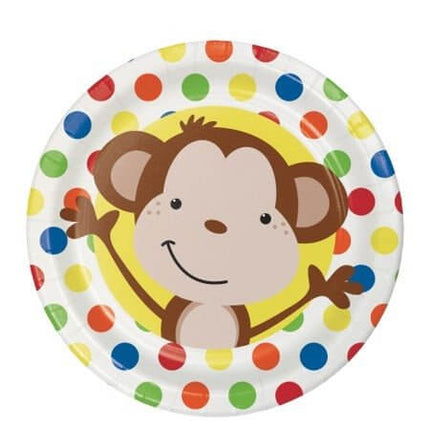 Value Fun Monkey 7" Plate - SKU:413439- - UPC:039938210427 - Party Expo