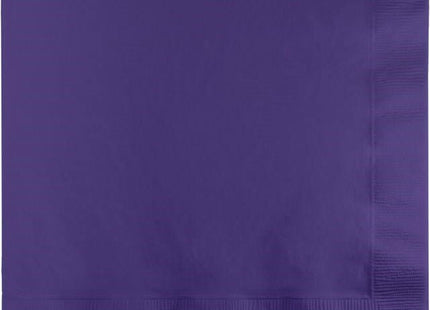 Value Purple Beverage Napkins - SKU:573268- - UPC:073525119519 - Party Expo