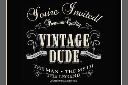 Vintage Dude - Invitations (8ct) - SKU:895567 - UPC:039938066017 - Party Expo