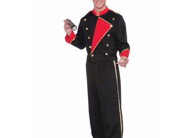 Vintage Hollywood Movie Usher Costume - Red & Black - SKU:70055 - UPC:721773700552 - Party Expo