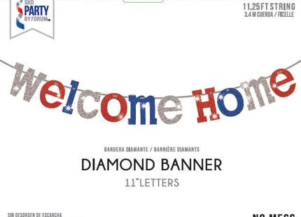 Welcome Home Diamond Banner - SKU:F96861 - UPC:749567968612 - Party Expo