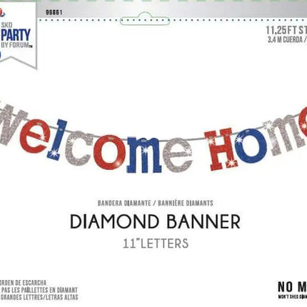 Welcome Home Diamond Banner - Party Expo