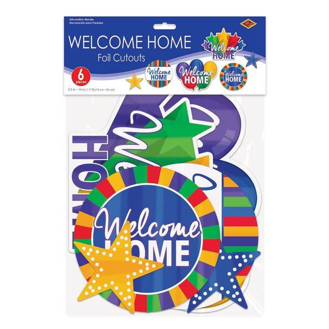 Welcome Home Foil Cutouts - SKU:53849 - UPC:034689088066 - Party Expo