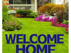 WELCOME HOME Navy Blue Yard Sign - SKU:3211 - UPC:082033032111 - Party Expo