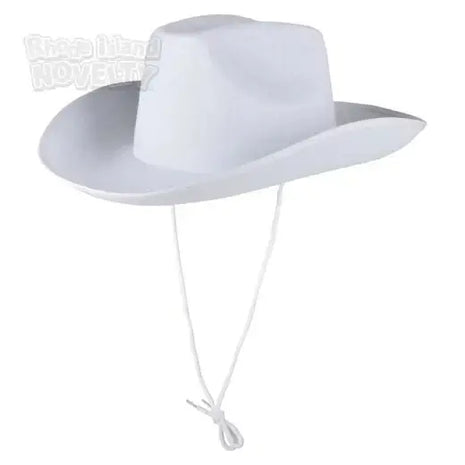 White Cowboy Hat - SKU:ZS-CHIFC-AMA109 - UPC:X002OYU55V - Party Expo