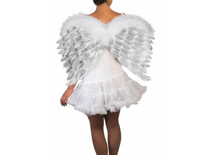 White Feather Angel Wings with Glitter - SKU:F74699 - UPC:721773746994 - Party Expo