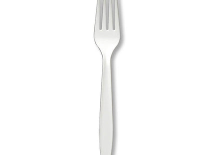 White Plastic Forks - SKU:10460 - UPC:073525109015 - Party Expo