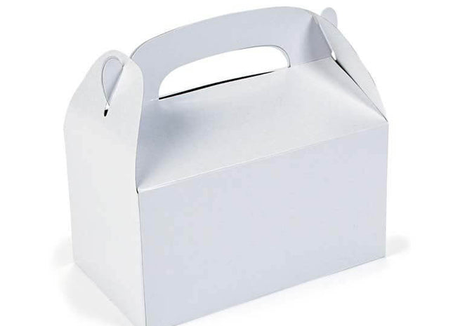 White Treat Boxes ( 6 count) - SKU:33602 - UPC:886102080917 - Party Expo
