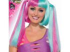 Wig- Cotton Candy Pigtails - SKU:76921 - UPC:721773769214 - Party Expo
