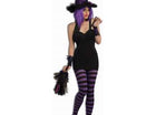 Wild 'N Witchy Tights - Purple & Black - SKU:64827 - UPC:721773648274 - Party Expo