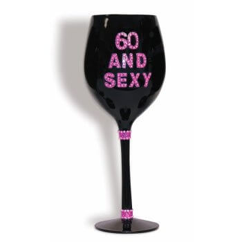 Wine Glass 60 & Sexy - SKU:F70608 - UPC:721773706080 - Party Expo