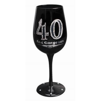 Wine Goblets 40" Black - SKU:78029 - UPC:721773780295 - Party Expo