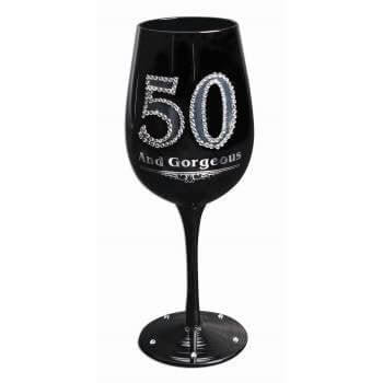 Wine Goblets 50" Black - SKU:F78030 - UPC:721773780301 - Party Expo