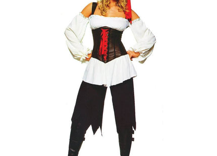 Women's Pirate Costume Set (4 Pcs) - Medium - SKU:MC83167 - UPC:714728372607 - Party Expo