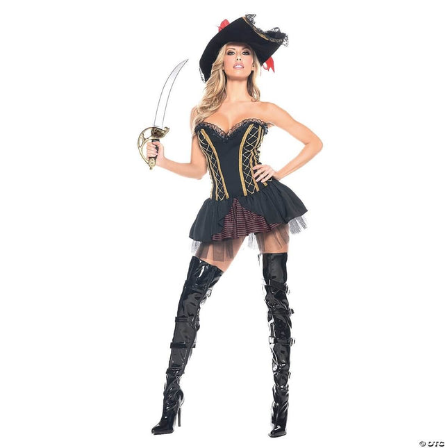 Women's Seven Seas Pirate Costume - Large/X-Large - SKU:BW1058 - UPC:812272051815 - Party Expo