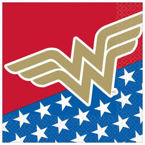 Wonder Woman - Lunch Napkins (16ct) - SKU:512827 - UPC:192937102541 - Party Expo