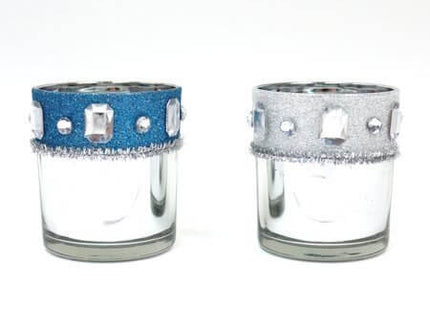 Reflective Votive Candle Holders (1ct) - SKU:SNV918 - UPC:677916868132 - Party Expo