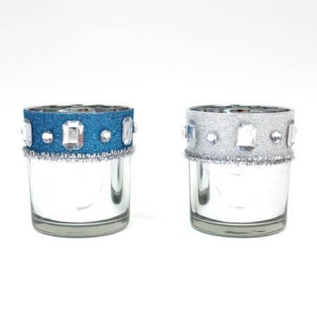 Reflective Votive Candle Holders (1ct) - SKU:SNV918 - UPC:677916868132 - Party Expo