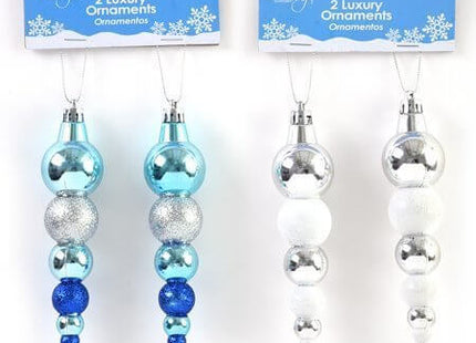 Long Hanging Christmas Ornaments (2pcs) - SKU:XO3231 - UPC:677916865940 - Party Expo