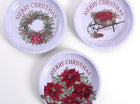 Round Traditional Christmas Serving Tray (3 Designs) - SKU:XOV1010 - UPC:677916868651 - Party Expo