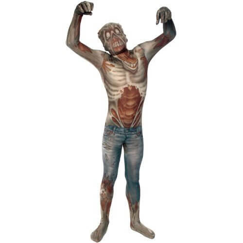 Zombie Morphsuit Adult Monster Costume- Large - SKU:78-0160L - UPC:887513005568 - Party Expo